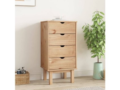 vidaXL Skrinka so zásuvkami OTTA 45x39x90 cm, borovica