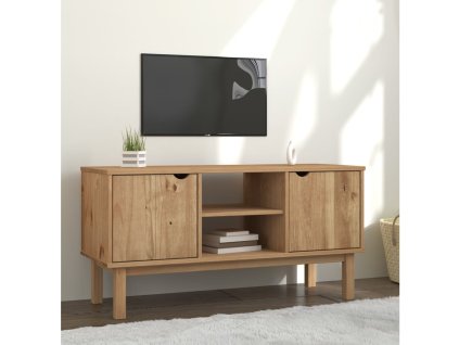 vidaXL TV skrinka OTTA 113,5x43x57 cm, borovicový masív