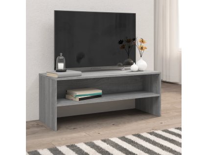 vidaXL TV skrinka sivá sonoma 100x40x40 cm spracované drevo