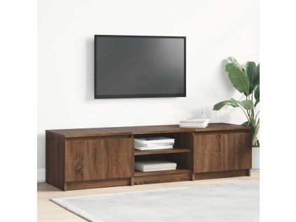 vidaXL TV skrinka hnedý dub 140x40x35,5 cm spracované drevo