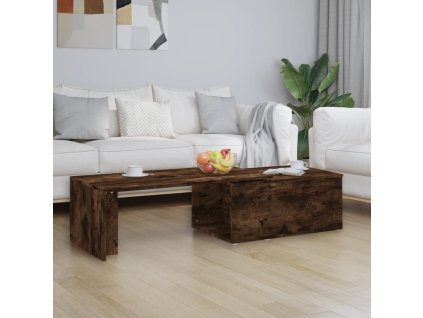 vidaXL Konferenčný stolík dymový dub 150x50x35 cm spracované drevo