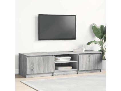 vidaXL TV skrinka sivý dub sonoma 140x40x35,5 cm spracované drevo