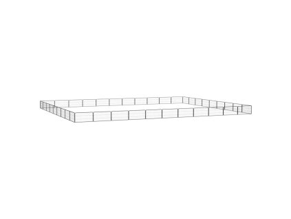 vidaXL Ohrádka pre psov 40 panelov čierna 100x50 cm práškovaná oceľ
