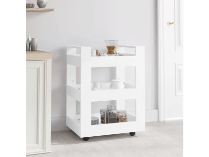 vidaXL Kuchynský vozík biely 60x45x80 cm upravené drevo