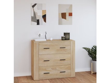 vidaXL Komoda dub sonoma 80x33x70 cm spracované drevo