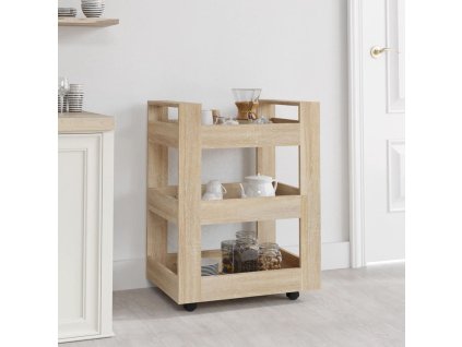 vidaXL Kuchynský vozík dub sonoma 60x45x80 cm spracované drevo
