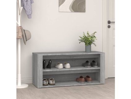 vidaXL Regál na topánky betónovosivý 100x35x45 cm spracované drevo