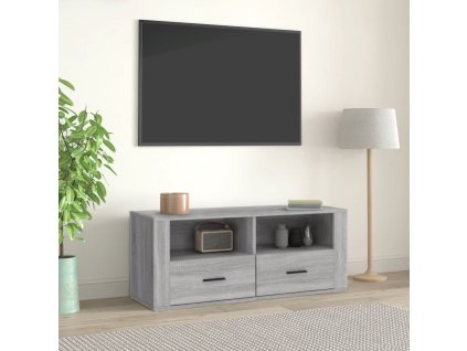 vidaXL TV skrinka sivý dub sonoma 100x35x40 cm spracované drevo