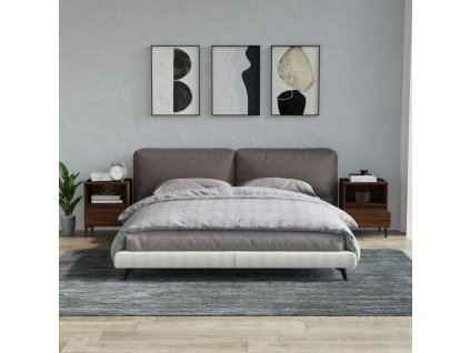 vidaXL Nočné stolíky 2 ks hnedý dub 40x35x50 cm