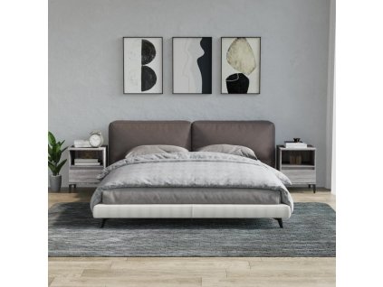 vidaXL Nočné stolíky 2 ks sivý dub sonoma 40x35x50 cm