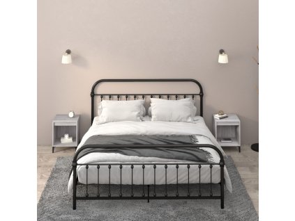 vidaXL Nočné stolíky 2 ks sivý dub sonoma 40x35x50 cm