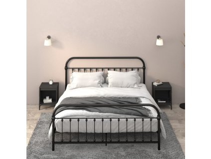 vidaXL Nočné stolíky 2 ks čierne 40x35x50 cm