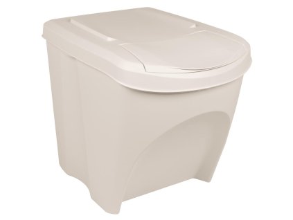 vidaXL Stohovateľné boxy na odpadky 3 ks biele 75 l polypropylén