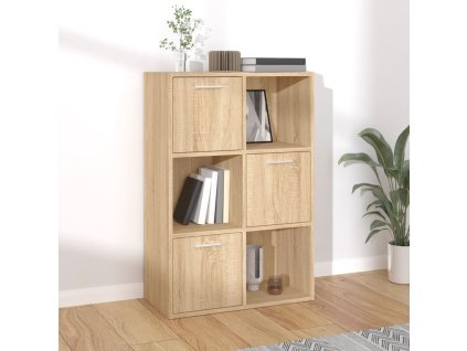 vidaXL Úložná skrinka, dub sonoma 60x29,5x90 cm, kompozitné drevo