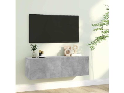 vidaXL TV skrinka, betónovo sivá 100x30x30 cm, kompozitné drevo