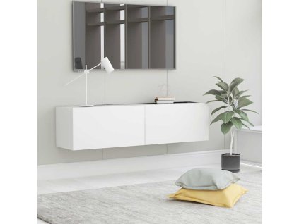 vidaXL TV skrinka, biela 120x30x30 cm, kompozitné drevo