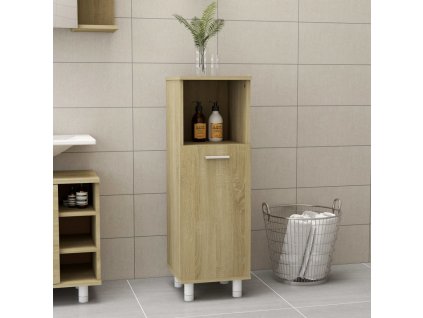 vidaXL Skrinka do kúpeľne, dub sonoma 30x30x95 cm, kompozitné drevo