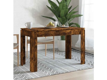 vidaXL Jedálenský stôl dymový dub 120x60x76 cm kompozitné drevo