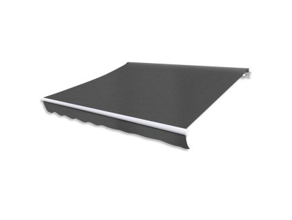 vidaXL Ručne ovládaná zaťahovacia markíza, 300 cm, antracitová