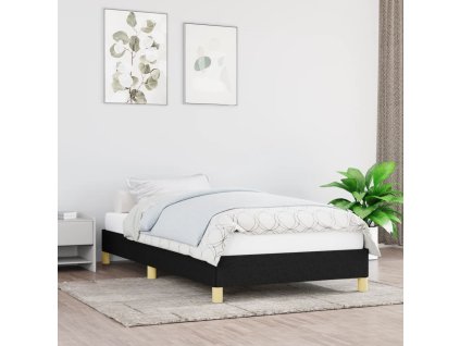 vidaXL Rám postele bez matraca Čierna 80x200cm Látka