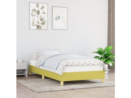 vidaXL Posteľ bez matraca zelená 100x200 cm látka