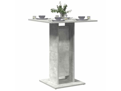 vidaXL Bistro stolík, betónovo sivý 60x60x75 cm, kompozitné drevo