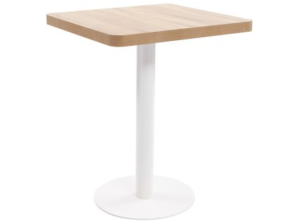 vidaXL Bistro stolík bledohnedý 60x60 cm MDF