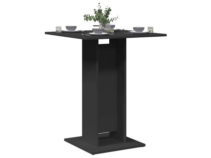 vidaXL Bistro stolík, čierny 60x60x75 cm, kompozitné drevo