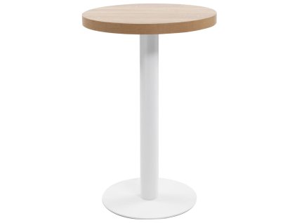 vidaXL Bistro stolík bledohnedý 50 cm MDF