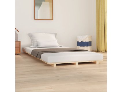 vidaXL Posteľný rám 100x200 cm borovicový masív