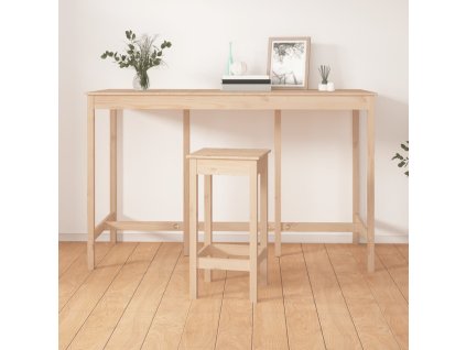 vidaXL Barový stolík 180x80x110 cm borovicový masív