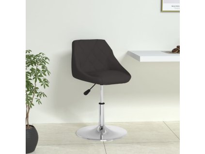 vidaXL Jedálenská stolička čierna umelá koža