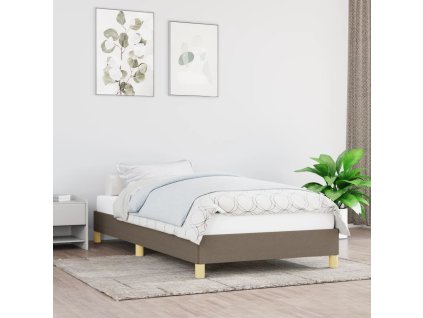 vidaXL Rám postele bez matraca Taupe 90x200cm Látka