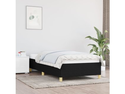 VidaXL Rám postele bez matraca Čierna 90x200cm Látka