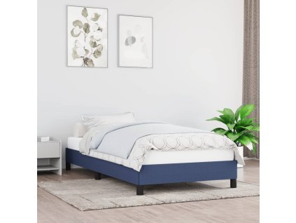 vidaXL Rám postele bez matraca Modrá 80x200cm Látka