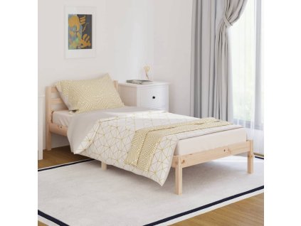 vidaXL Posteľný rám, borovicový masív 90x200 cm
