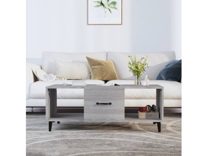 vidaXL Konferenčný stolík sivý sonoma 102x50x40cm kompozitné drevo