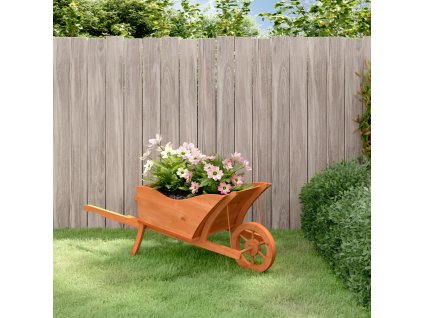 vidaXL Fúrikový kvetináč 128x45,5x43 cm jedľový masív