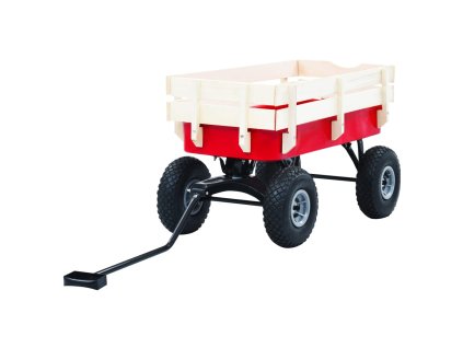 vidaXL Ručný vozík červený 150 kg