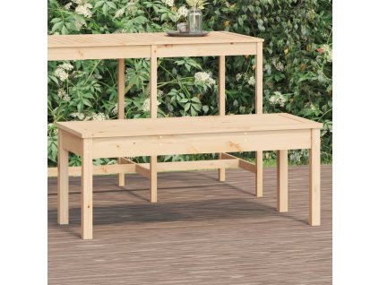 vidaXL Záhradná lavica 109x44x45 cm masívna borovica