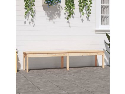 vidaXL 2-miestna záhradná lavica 203,5x44x45 cm masívna borovica