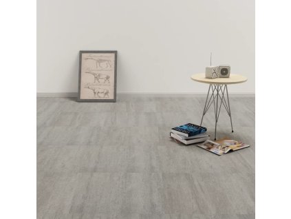 vidaXL Samolepiace podlahové dosky z PVC 5,11 m², sivé, tieňované