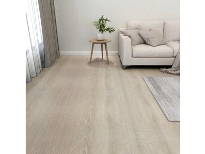 vidaXL Samolepiace podlahové dosky 55 ks, PVC 5,11 m², béžové