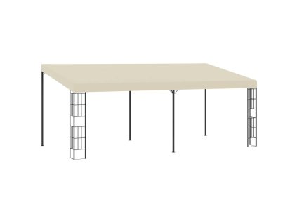 vidaXL Nástenný altánok 3x6 m krémový látkový