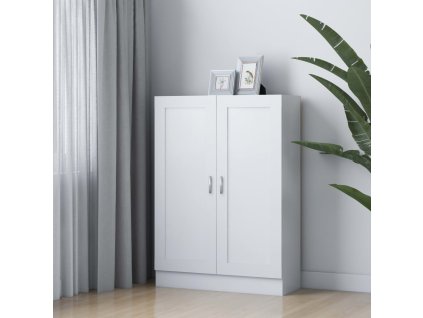 vidaXL Knižnica, biela 82,5x30,5x115 cm, kompozitné drevo