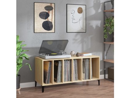 vidaXL Skrinka na platne dub sonoma 100x38x48 cm kompozitné drevo