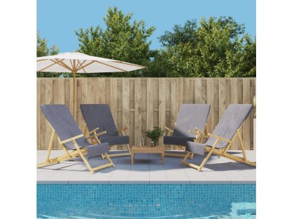 vidaXL Plážové uteráky 4 ks antracitové 60x135 cm látka 400 GSM
