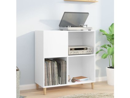 vidaXL Skrinka na platne biela 84,5x38x89 cm kompozitné drevo