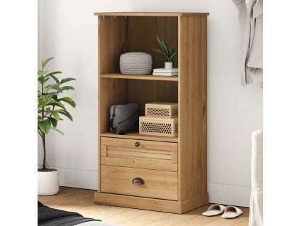 vidaXL Knižnica VIGO 60x35x114,5 cm masívna borovica