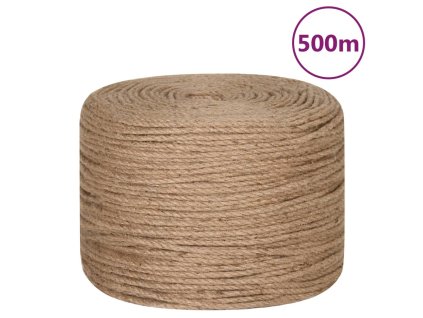 vidaXL Lano zo 100% juty, 6 mm, 500 m